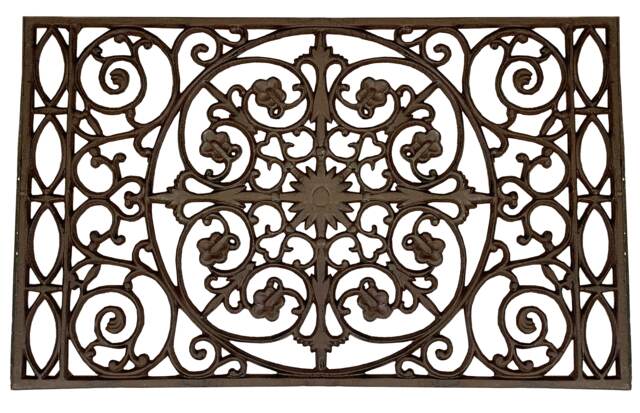 Blenheim Ornate Cast Iron Doormat Tradtional Design