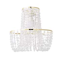 ValueLights Tegan Gold Jewel Acrylic Droplet Ceiling Shade and Bulb