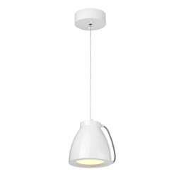 Europa LED 1 Light Small Dome Ceiling Pendant White Painted Finish