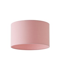 ValueLights Reni Small Pink Fabric Pendant Shade Pink