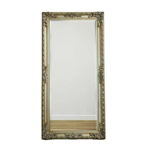 GrandLouis Rectangular Antique Champagne Frame Wall Mirror Gold H 180cm x L 90cm x W 6.5cm 1