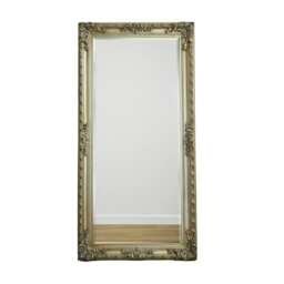 GrandLouis Rectangular Antique Champagne Frame Wall Mirror Gold H 180cm x L 90cm x W 6.5cm 1