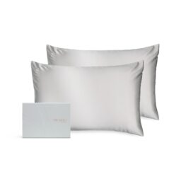 Silk Addict 100% Mulberry Silk Pillowcase Twinpack – Silver Silver 2