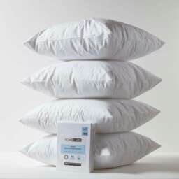 Homescapes Waterproof Pillow Protectors - 80 x 80 cm - Pack of 4 White