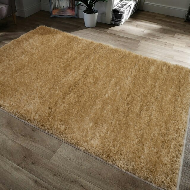 Home Republic Majestic Shaggy Rug - 60 x 110 Yellow