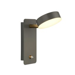 INDRO METAL LED WALL LIGHT GREY