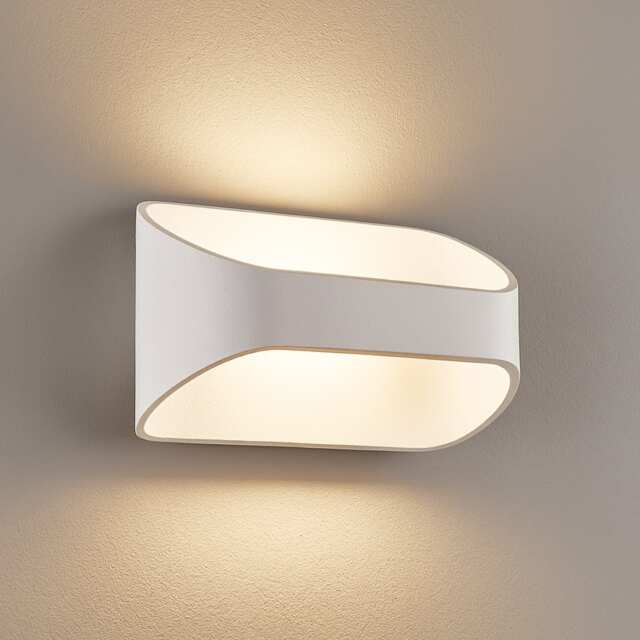 CGC Lighting Colton White Halo Up/Down LED Wall Light 10W 4000K White White One Size