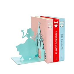 Bookend Decorative Princess Fairy Tale Princess Castle Turquoise Upright Book Ends For Shelves