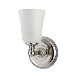 Huguenot Lake 1 Light Bathroom Over Mirror Wall Light Polished Chrome IP44, G9