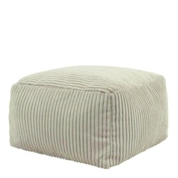 icon Theo Beanbag Footstool Corduroy Natural Beige Cream M