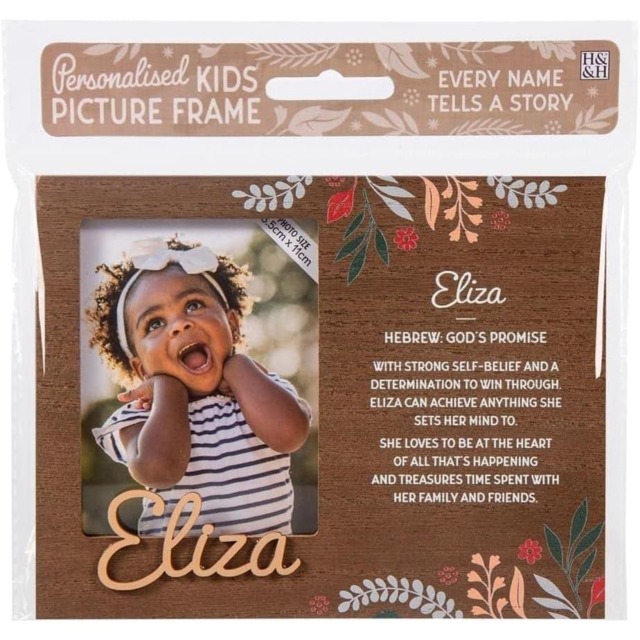 History & Heraldry Pre-Personalised Kids Wooden Picture Frame - Eliza