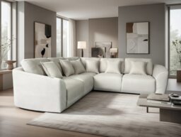 The Veneto 5 Seater Lounger Sofa in Dark Grey or Cream Cream One Size