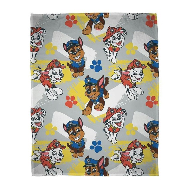 Paw Patrol Splodge Fleece Blanket - Multicoloured - 150cm x 100cm Multi