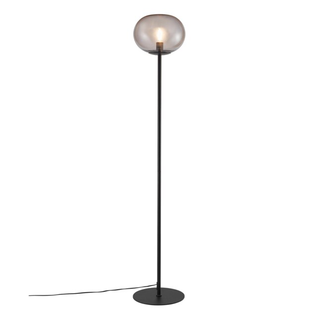 Nordlux Alton Indoor Floor Lamp Black Glass E27 Hand Blown - Mains Powered, IP20