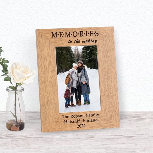 Personalised Memories Wood Picture Frame 7 x 5 Family Gift