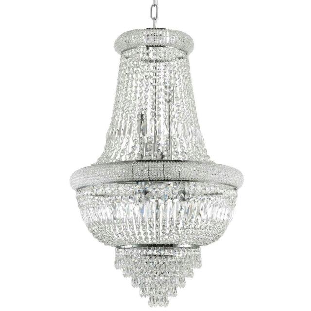 Dubai Indoor Ceiling Chandelier Pendant Lamp 24 Lights Chrome, E14