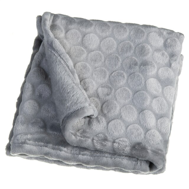 Clair de Lune Marshmallow Pram Blanket - Grey
