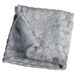 Clair de Lune Marshmallow Pram Blanket - Grey
