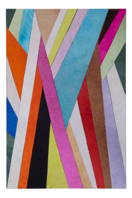 Safira Genuine Leather Striped Wall Art