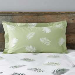 Charlotte Thomas Fern Green Oxford Pillowcase - 50 x 75cm
