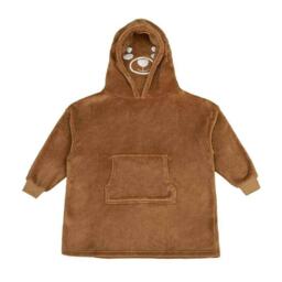 Brand Lab Childrens/Kids Character Teddy Bear Hoodie Blanket - Brown - 5-8 Years
