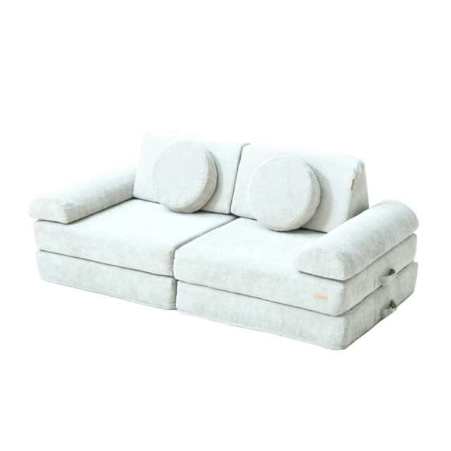 Tutti Bambini Playrama Montessori Kids Play Sofa - Sea Mist Green Two Seater