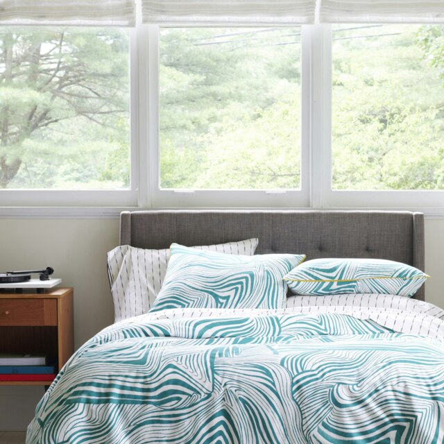 Martex Green Zebra Marble Duvet Cover Set Green Double Green Double