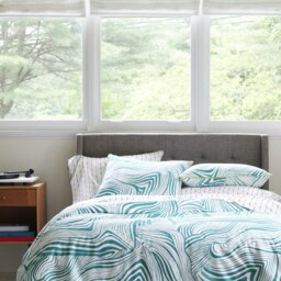 Martex Green Zebra Marble Duvet Cover Set Green Double Green Double