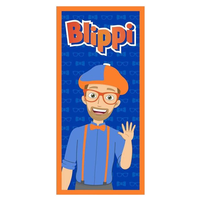 Blippi Beach Towel Blue Blue/Orange One Size 1