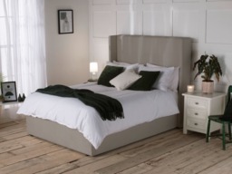 Snuggle Beds Noelle Ottoman Bed Frame - Stone Grey - Super King