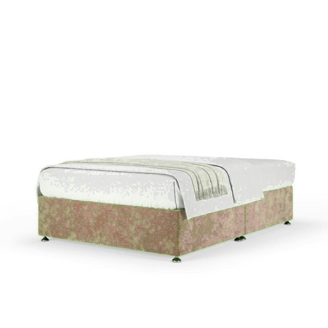 Mink Chenille No Drawer Divan Base Single