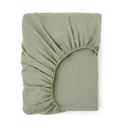 Touch Of Linen - Pistachio Green - Fitted Sheet Green Pistachio Green Super King