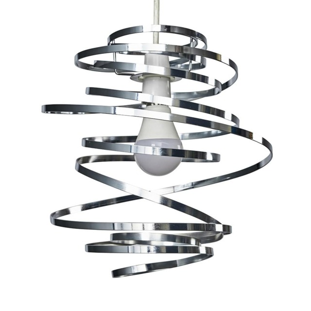 ValueLights Bensson Silver Ceiling Pendant Shade