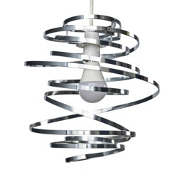 ValueLights Bensson Silver Ceiling Pendant Shade