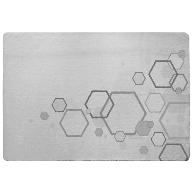 Abstract Hexagon Rug Multi