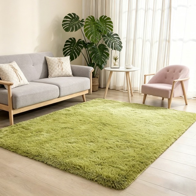 Faux Fur Large Rectangular Area Rug Ultra-soft Fluffy Carpet 120x160cm