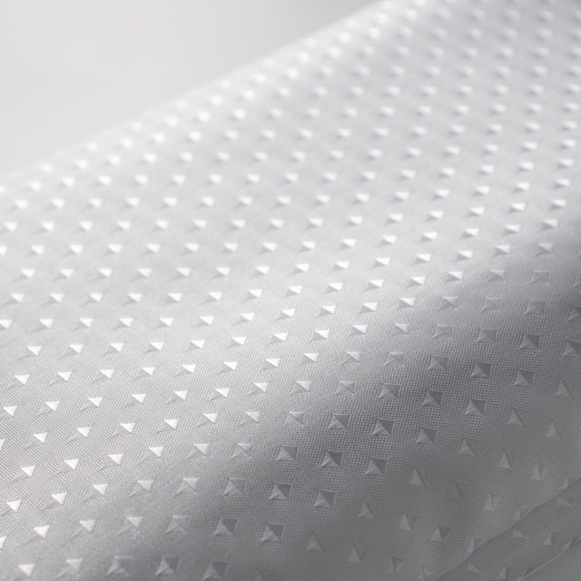 EuroShowers Diamond White Shower Curtain with Weighted Hem - 200x200cm