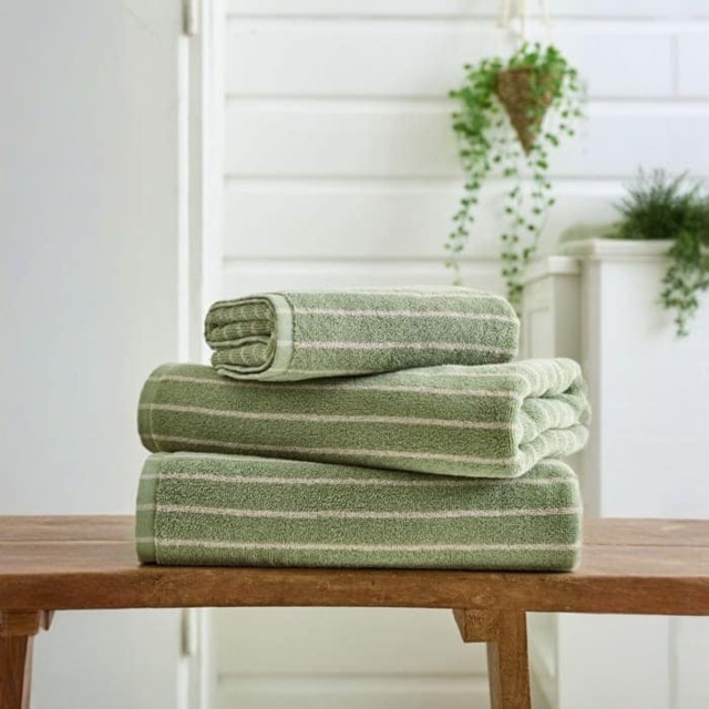 Malmo Cotton Stripe Lightweight 480gsm Towel