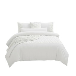 Ultra Soft Teddy Duvet Cover Set Christmas Tree Cozy Fleece Bedding White Double