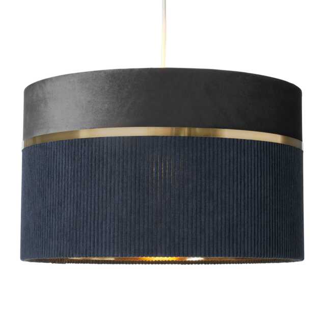 BHS Violet 40cm Mixed Fabric Easyfit Shade, Grey Multi 1