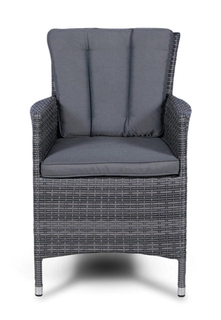 Savannah Outdoor Rattan Garden Dining Chair Grey Grey