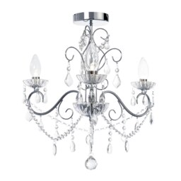 BHS Small Daphne Chandelier, Chrome