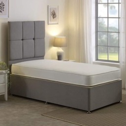 Contract Hybrid Mattress Memory Foam & Spring Crib 5 Fire Rated for Students and Landlord Use White King