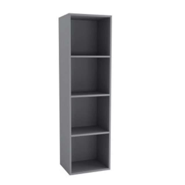 Wooden Bookcase Shelving Display Storage Shelf Unit Wood Shelves Multi Grey - 4 Shelf 1