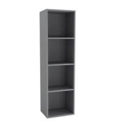 Wooden Bookcase Shelving Display Storage Shelf Unit Wood Shelves Multi Grey - 4 Shelf 1