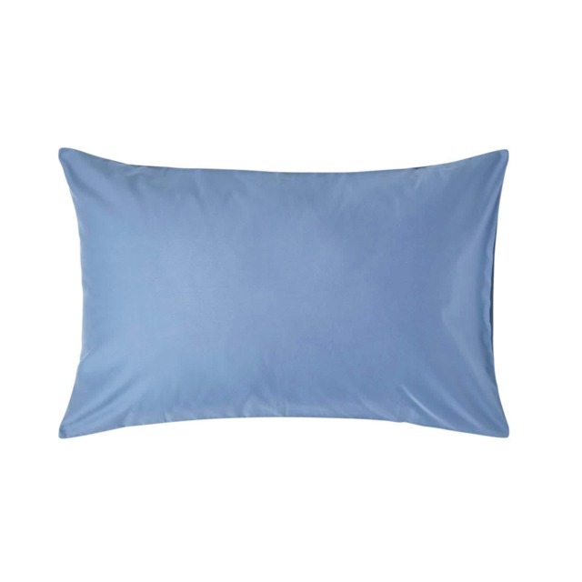 Homescapes Air Force Blue Egyptian Cotton Housewife Pillowcase 1000 TC - Standard Size Blue Standard