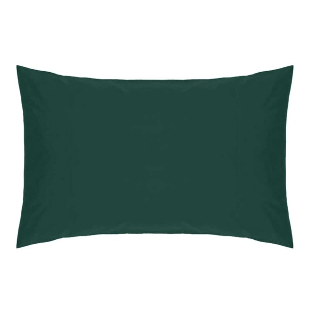 Belledorm Easycare Percale Housewife Pillowcase - Bottle Green - One Size