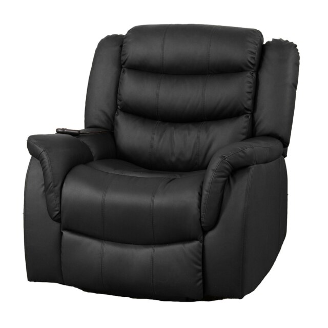 Almeira Electric Riser Recliner with Massage and Heat - Black