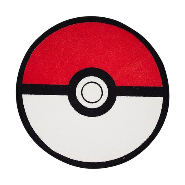 Pokemon Pokeball Rug Red Red/White/Black 80cm x 80cm 1