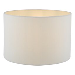 Idonia White Linen Drum Shade 30cm